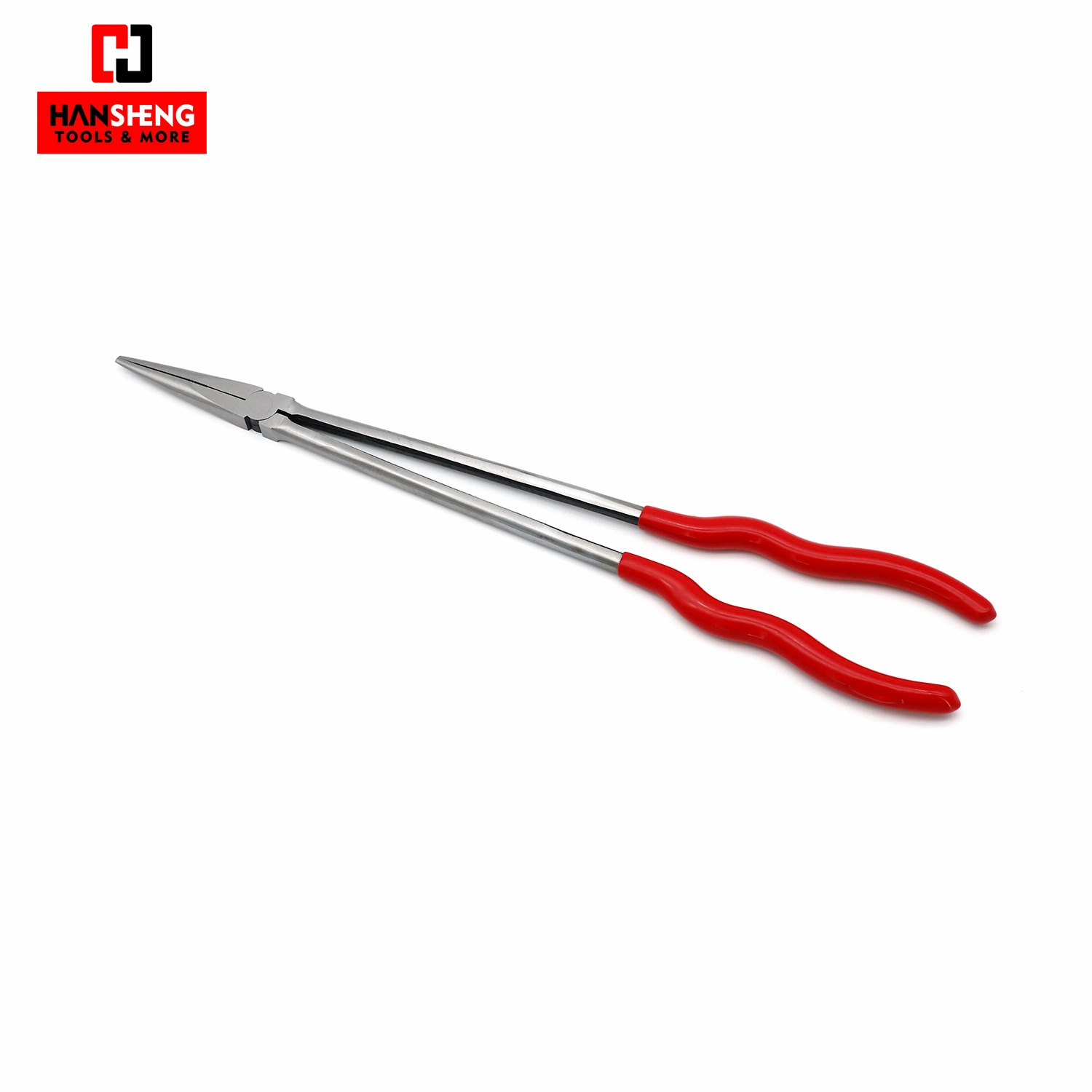 11", 16", Made of Carbon Steel, with Dipped Handles, Polish, 20 Degree Long Reach Pliers