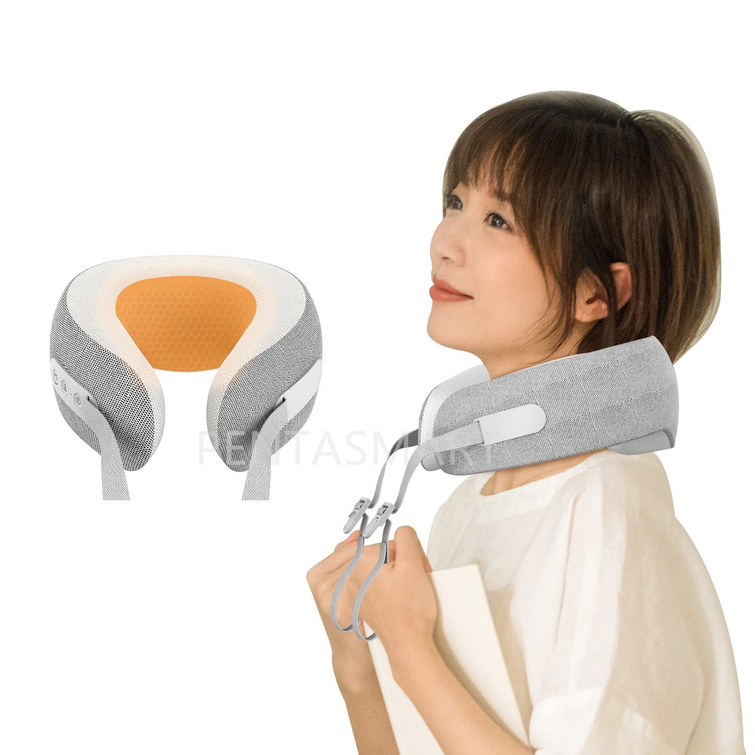 OEM Electric Deep Tissue Shiatsu U Shape Massage Heating Neck Pillow Massager