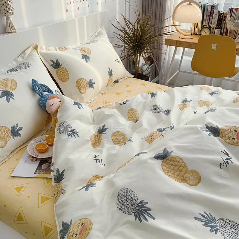 Quality A Grade Printed 4PCS Home 100% Cotton Sheet Sets Bedding Wholesale/Supplier