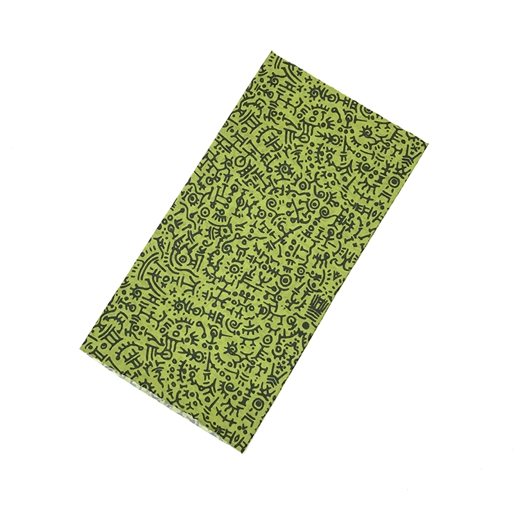 Multifunctional Custom Anime Seamless Lime Green Scarf Face Neck Gaiter with Filter Tube Bandana