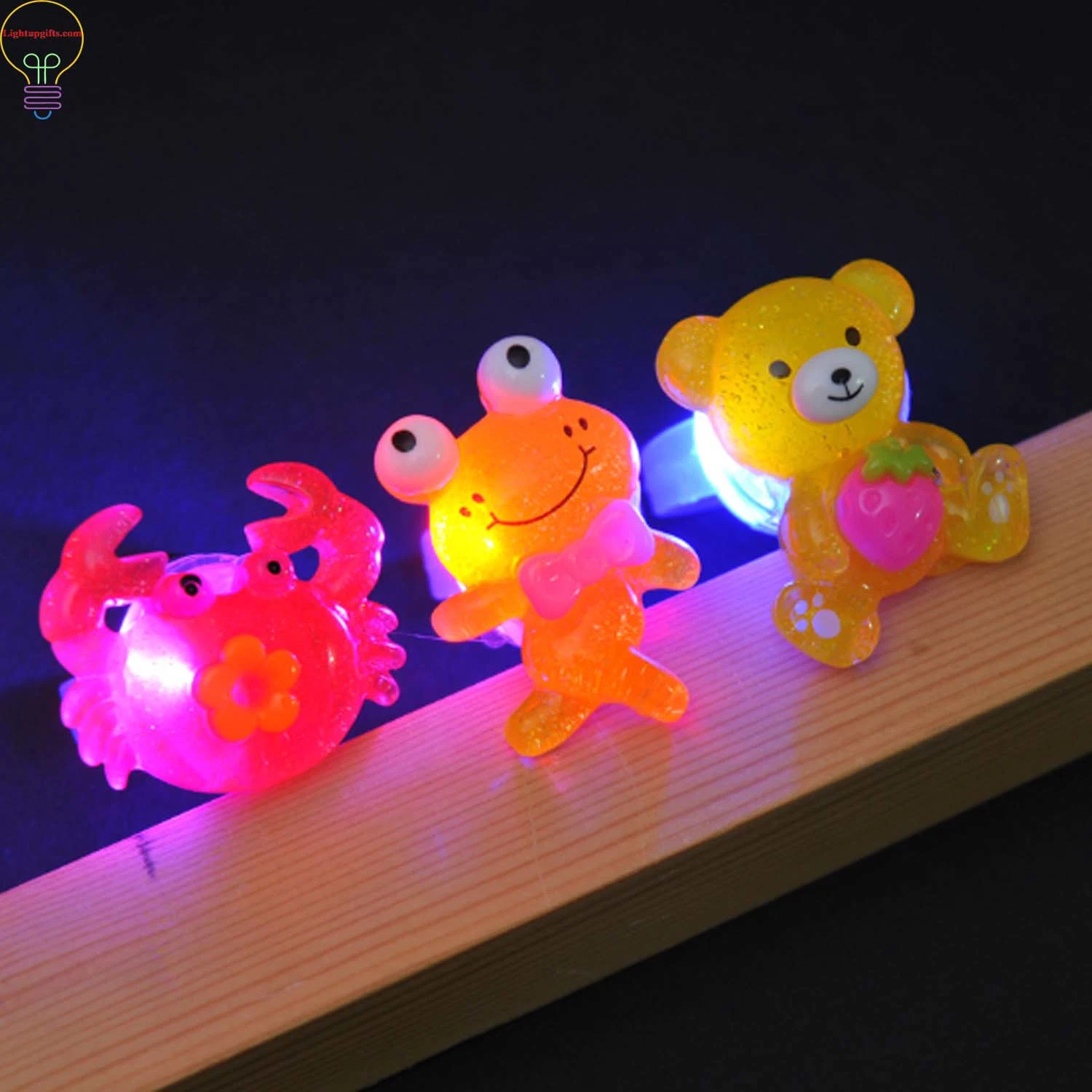 Flashing Ring LED Luminous Finger Lamp Party Toys