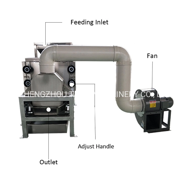 Automatische Kakaobohnenpeanut Peeling Maschine Peanut Half Breaking Maschine