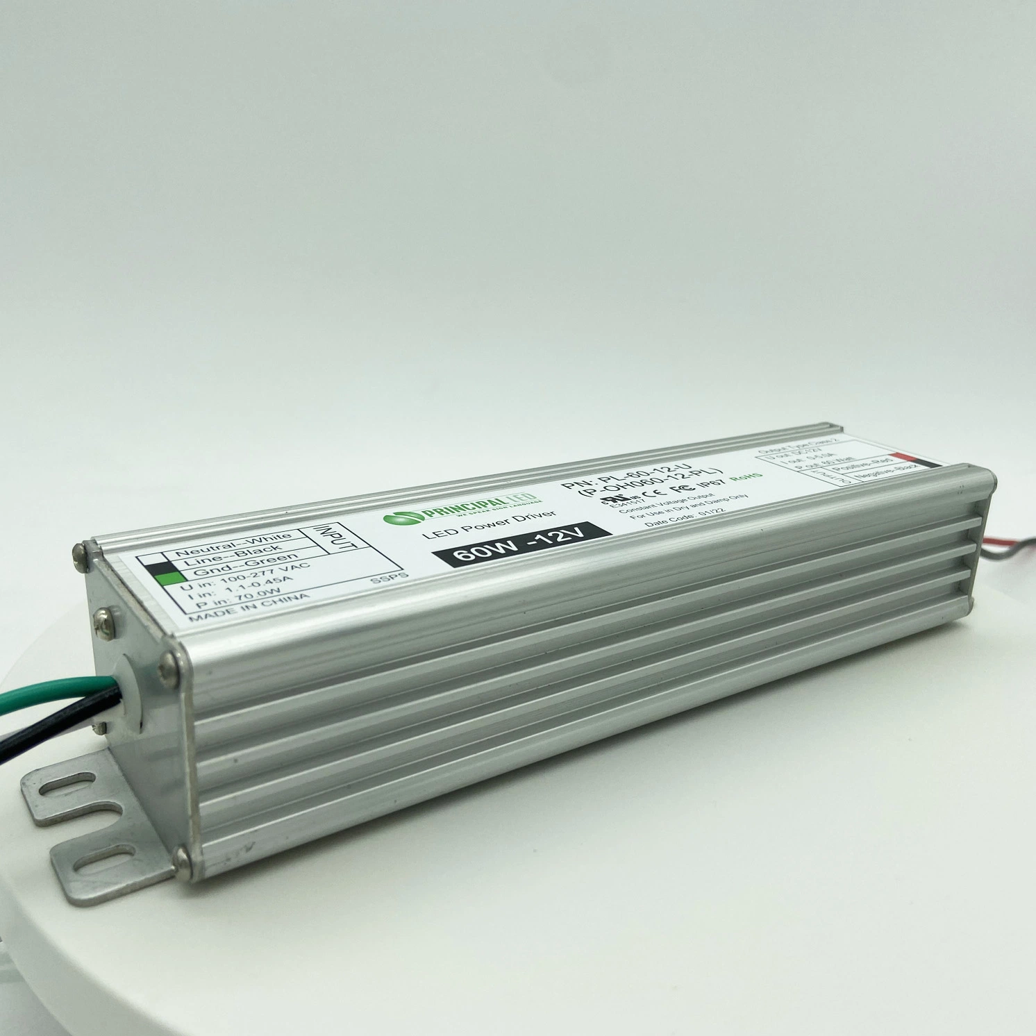 60W 21V 24V 36V 48V Wasserdichte Aluminium Shell Stromversorgung Slim LED Treiber China OEM Factory