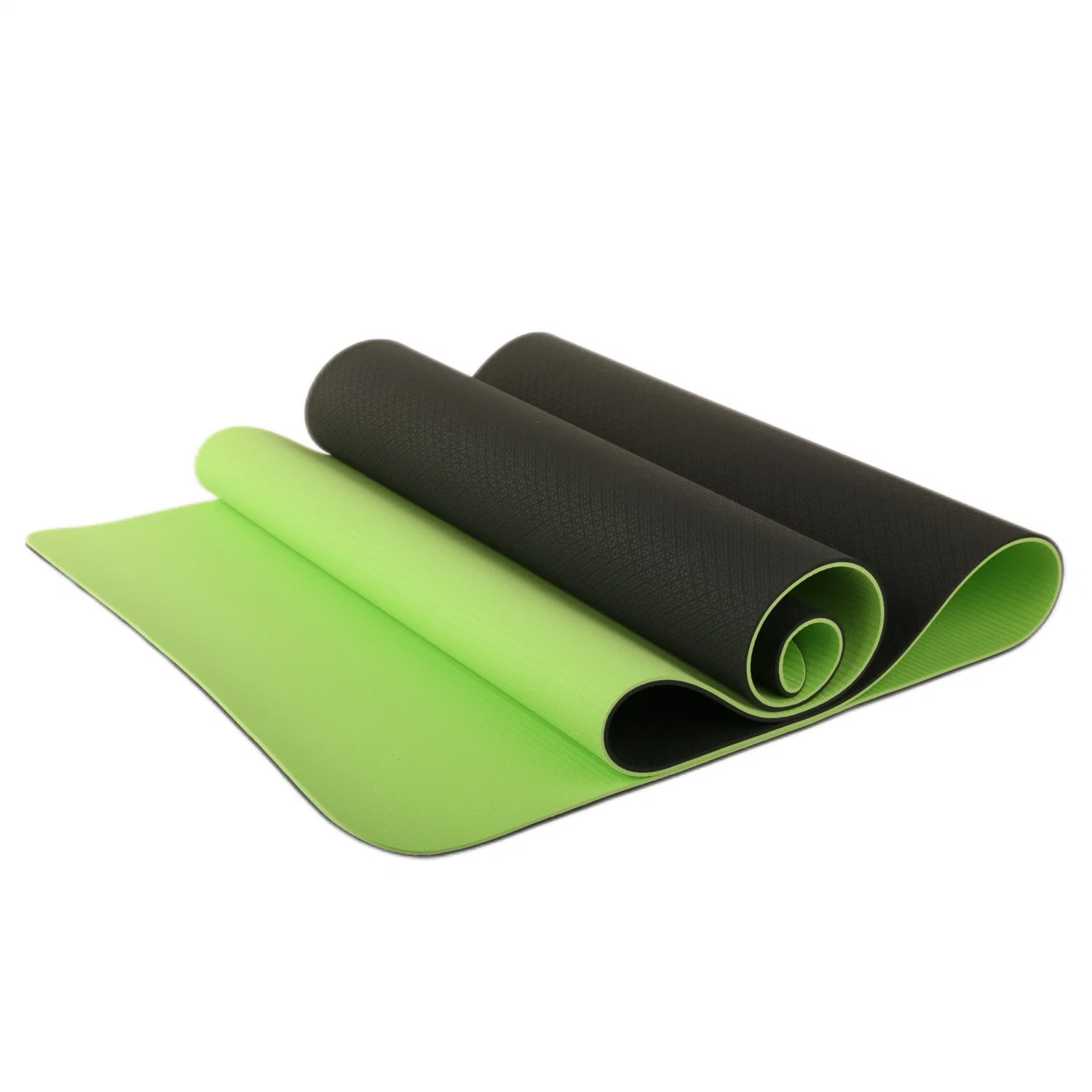 Hot Selling 173X61cm Double Layer Eco Friendly Yoga Gym Fitness 6mm TPE Yoga Mat for Women