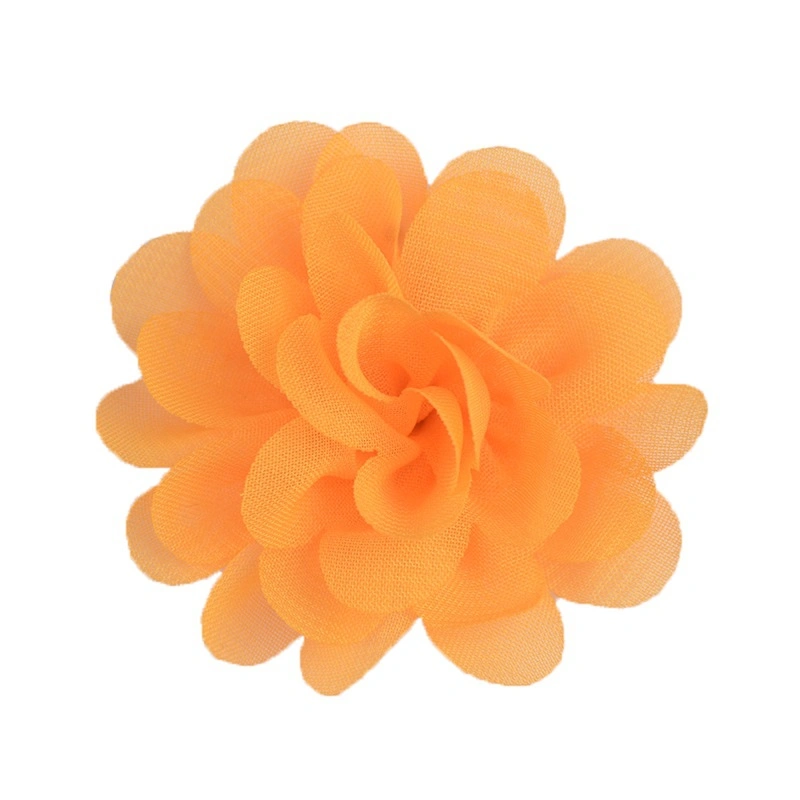 As vendas directas de fábrica Chiffon feitos de material de bricolage Flores Flor da Sapata de Acessórios de flores de pano 5cm