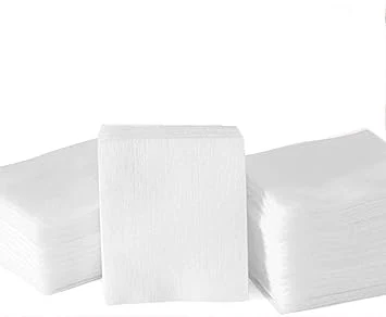 Blocos de algodão quadrados, algodão não para verter ou cair Apart Ultra Soft perfeito para remover maquiagem camadas Triplo algodão Pads cosméticos para toner e produto de cuidados da pele