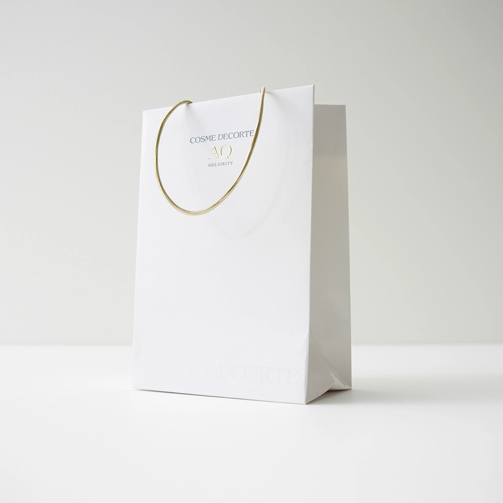 Jewelry Ribbon Closure Gift Attractive High-Grade Packaging Paper Bag with Cheap Price