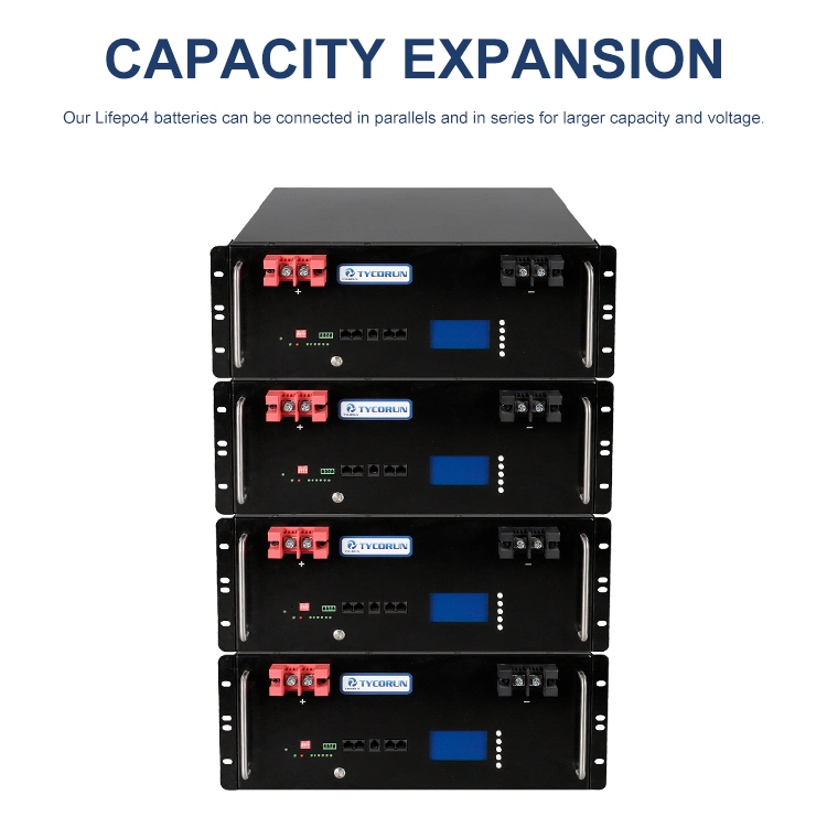 Garantia Tycorun de 10 anos bateria de lítio LiFePO4 Powerwall de 48 V 100 a 150 V. 200ah parede de poder de Tesla 5kwh 10kwh 20kwh