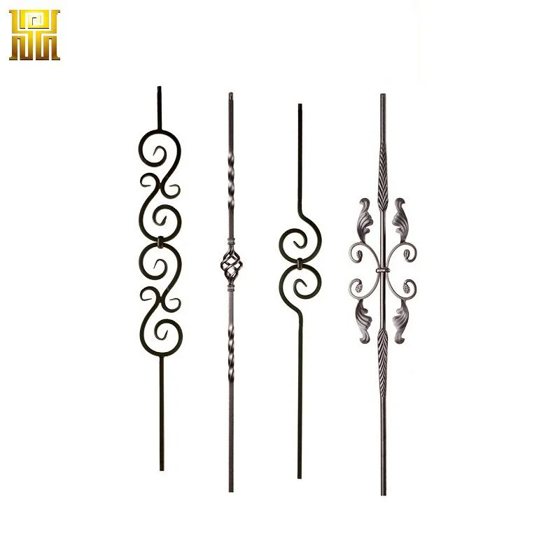 Горячая продажа балкон кованая сталь Balusters кривой