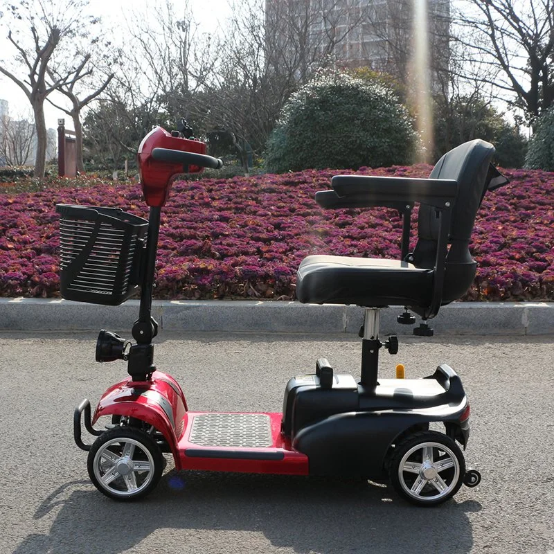 Four Wheel Folding Handicaped Scooter Electric Trike for Seniors and Hire Business