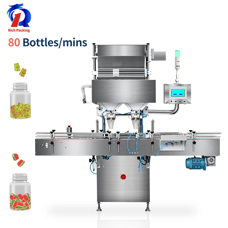 Automatic Electronic Vitamin Soft Cube Candy Counter Gummy Bear Gummy Counting Machine