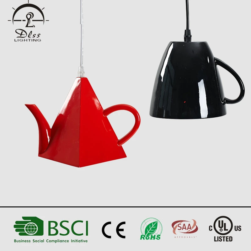 2019 Wholesale Fancy Tea Cup Pendant Lamp for Coffee Shop Decoration