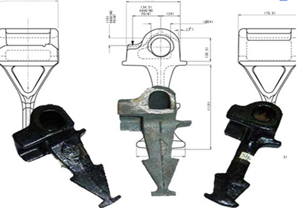 Casting Customized Rail Iron Shoulder for Fastening