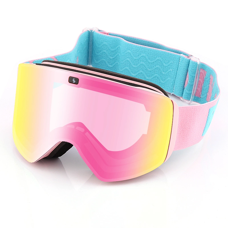 Lunettes de ski lentille magnétique couleurs privées logo OEM