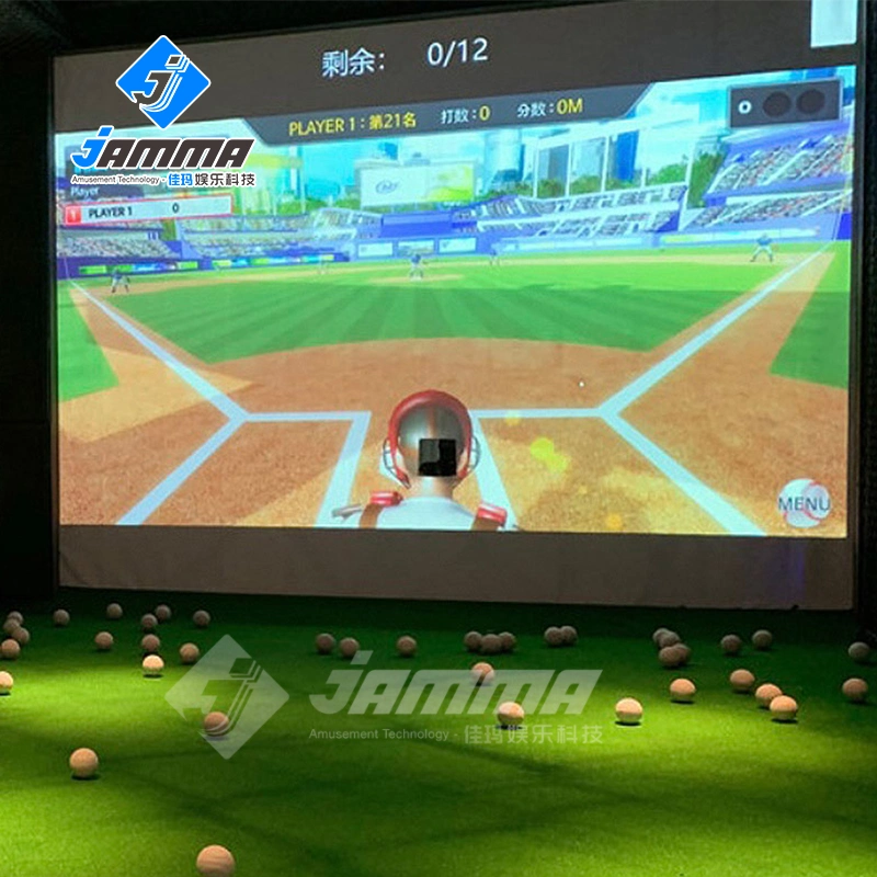 لعبة محاكاة رياضية تفاعلية للبيسبول في قاعة الواقع المعزز