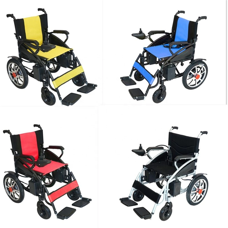 Tipo americano FDA portátil Batería de litio plegable de acero proveedor silla de ruedas.