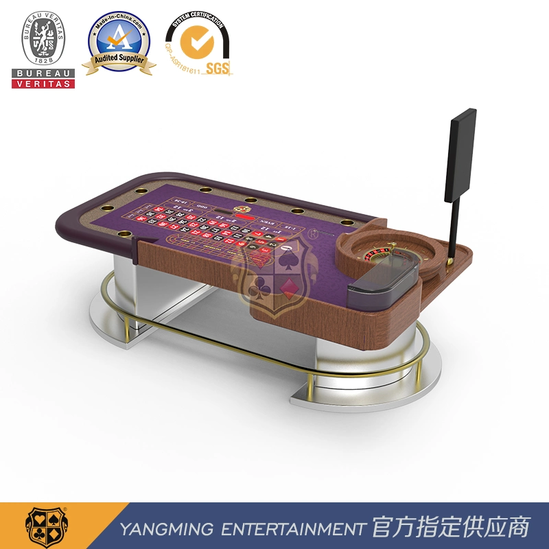 80cm Imported High quality/High cost performance  Solid Wood Luxury Manual Roulette Road Single Poker Table Original Design Ym-Rt02