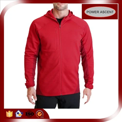 2015 Mens Rojo Slim Fit poliéster impermeable chaqueta Softshell