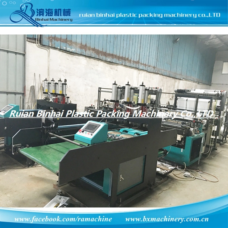 Exported to Indonesia 6 Lines Puncher Plastic Bag Making Machine