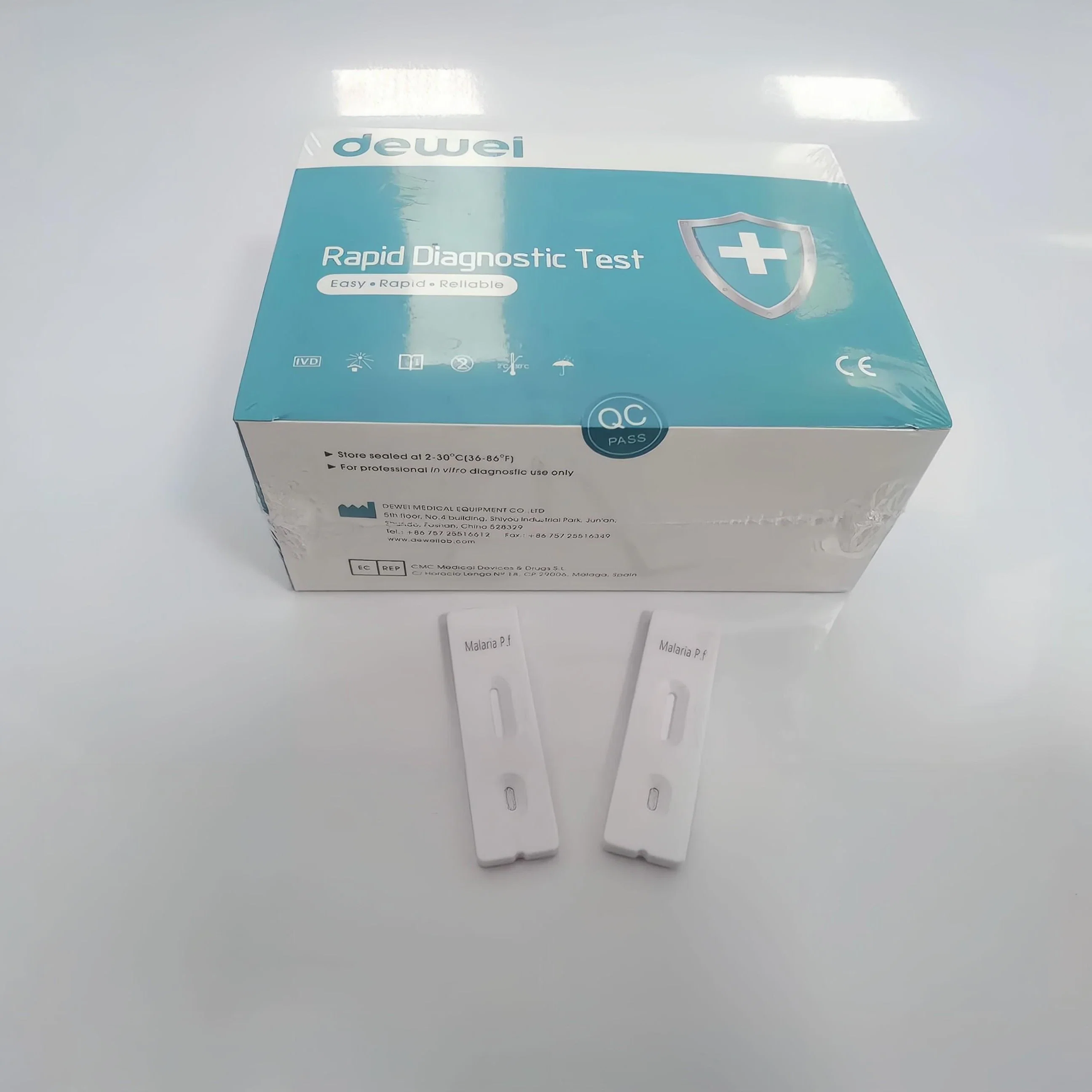 CE One Step Malaria P. F Diagnostic Rapid Test Kit Test