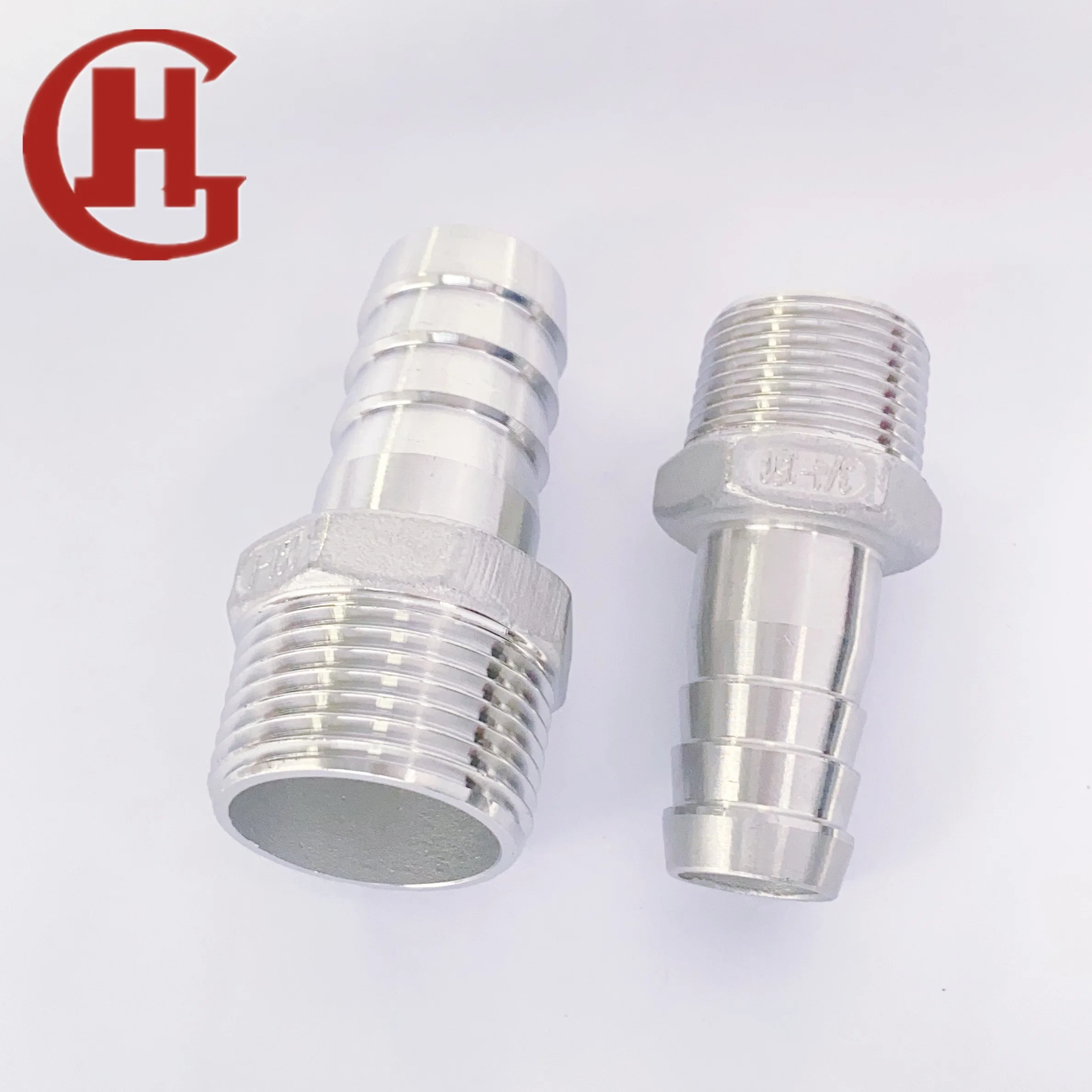 304 Stainless Steel Pipe Fitting Hose Nipple Thread