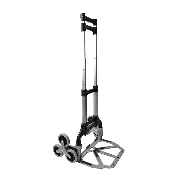 Stair Climbing Aluminium Folable Trolley with Mute Wheels