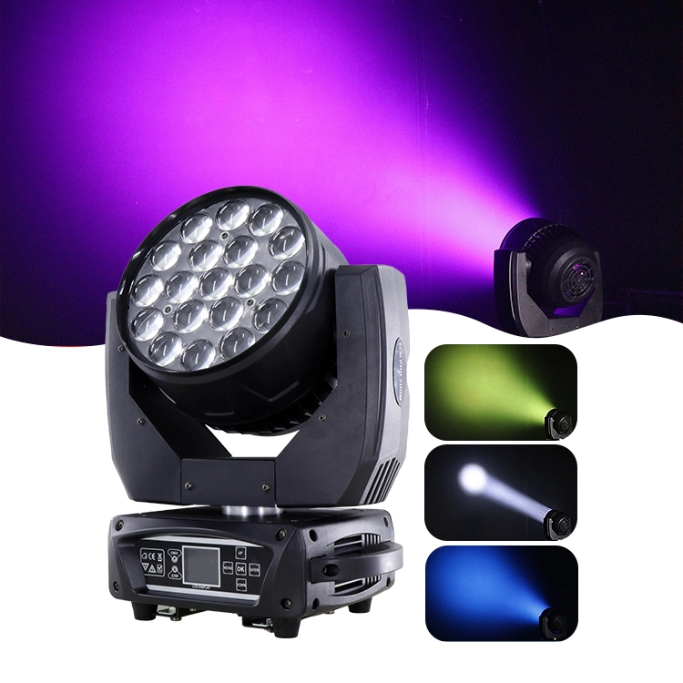 Haz de lavado de LED Aura moviendo la cabeza 19x15W con Eye Candy efecto