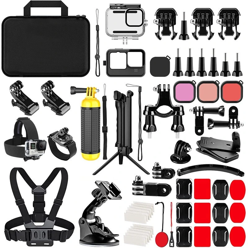 Gopro Accessories Set Hero 12/11/10/9 Sports Camera Accessories 61 in 1 Set with Large Storage Bag