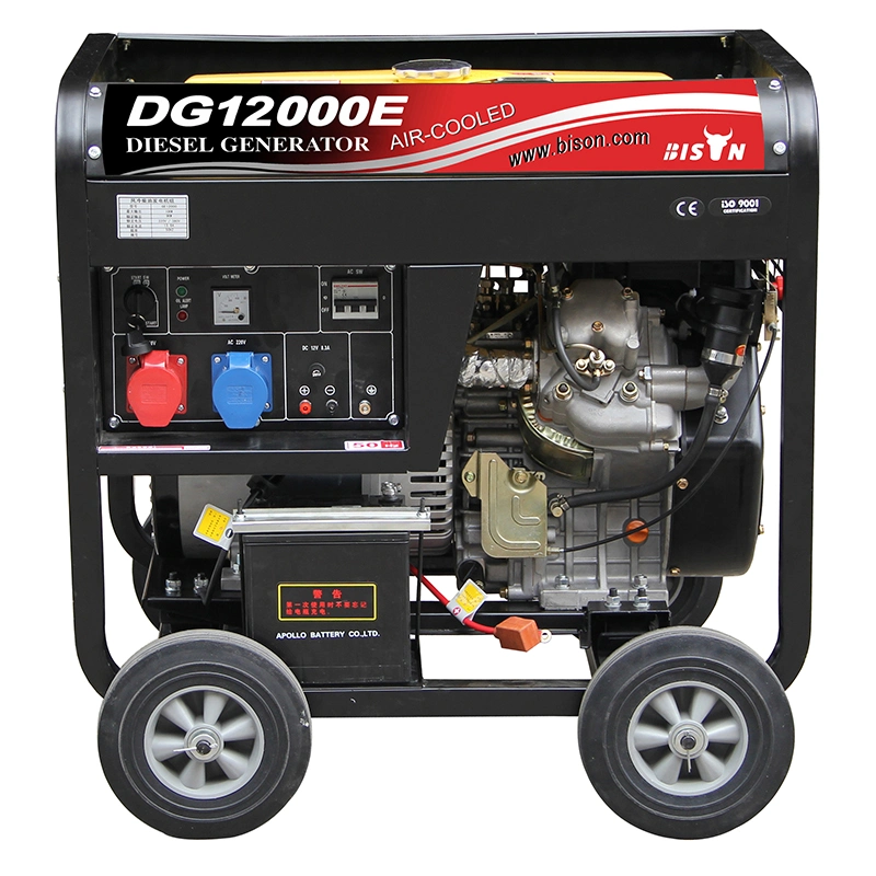 Bison 10kw 1500 Rpm gerador diesel 3fase 48V DC Trifásico 10kVA preço gerador de energia 380V 220V Arranque automático