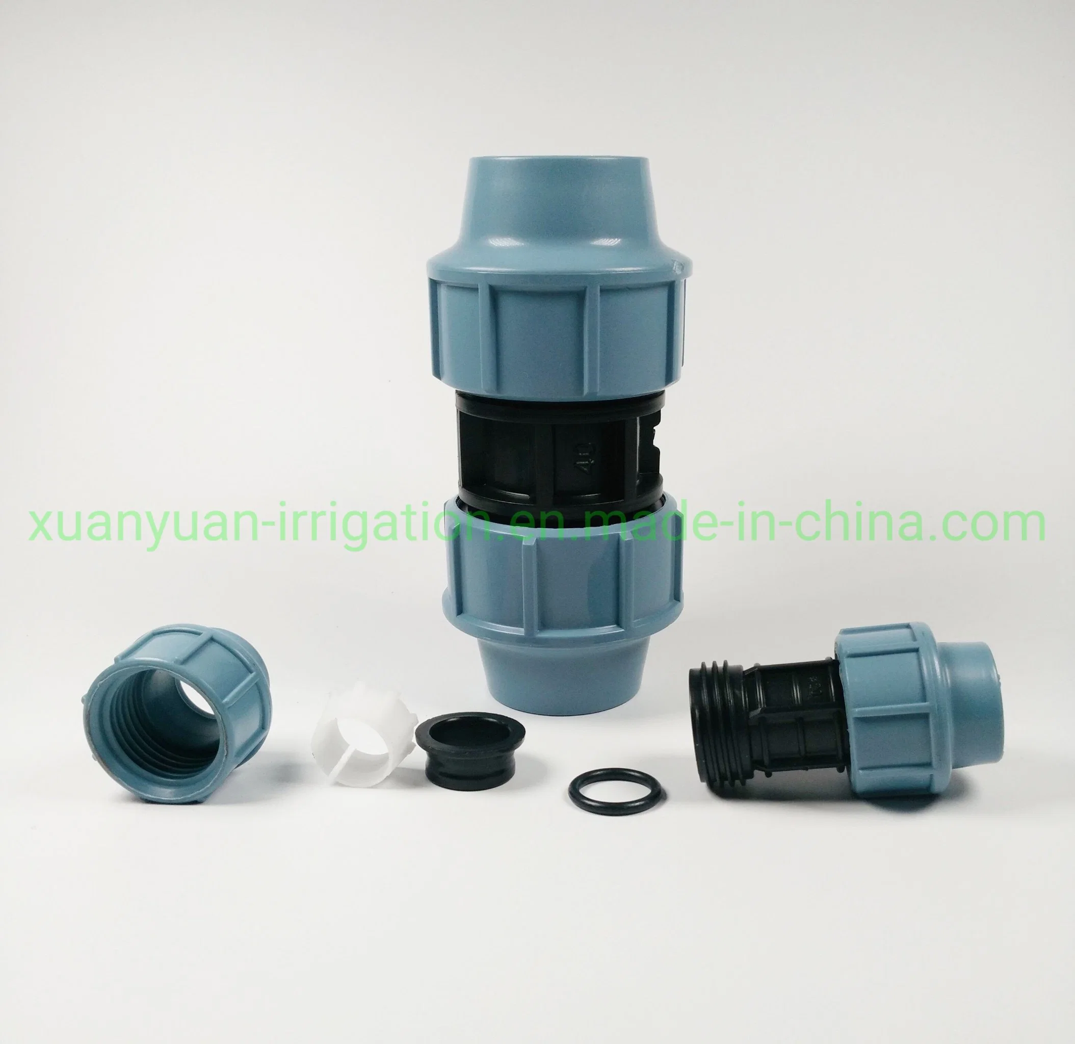 PP Compression Fitting Reducer for Plastic Pipe Waterworks Irrigation System