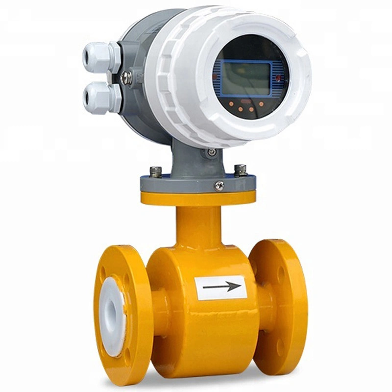 Industrial Chemical Wastewater Magnetic Sewage DN100 Electromagnetic Flow Meter