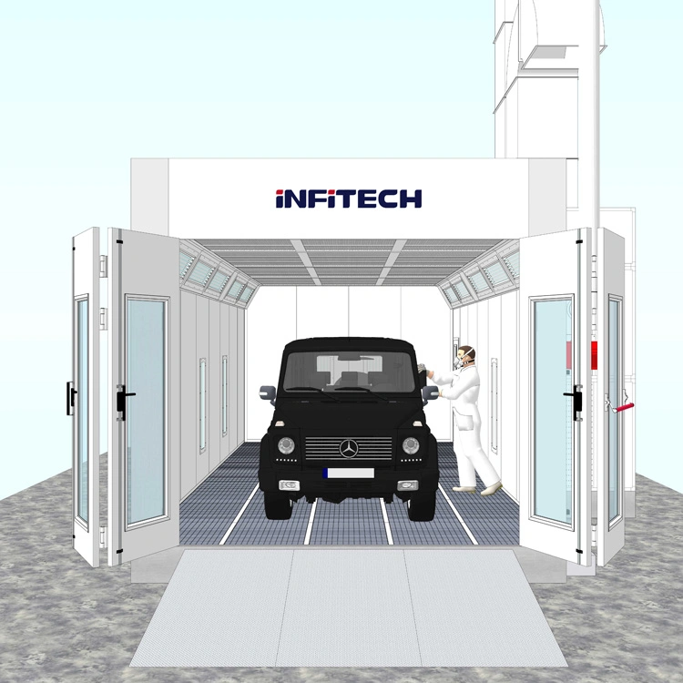 L8HD-Auto equipamentos de Pintura Base Água sala de pintura Cabine de Spray de fabrico de spray de tinta