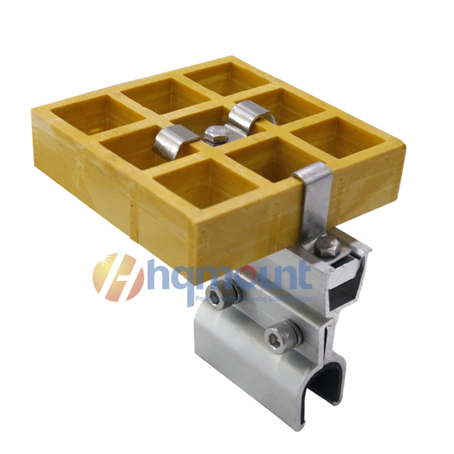 40*40*30mm Solar Penal Molded Trench Drain FRP GRP Grating Walkway