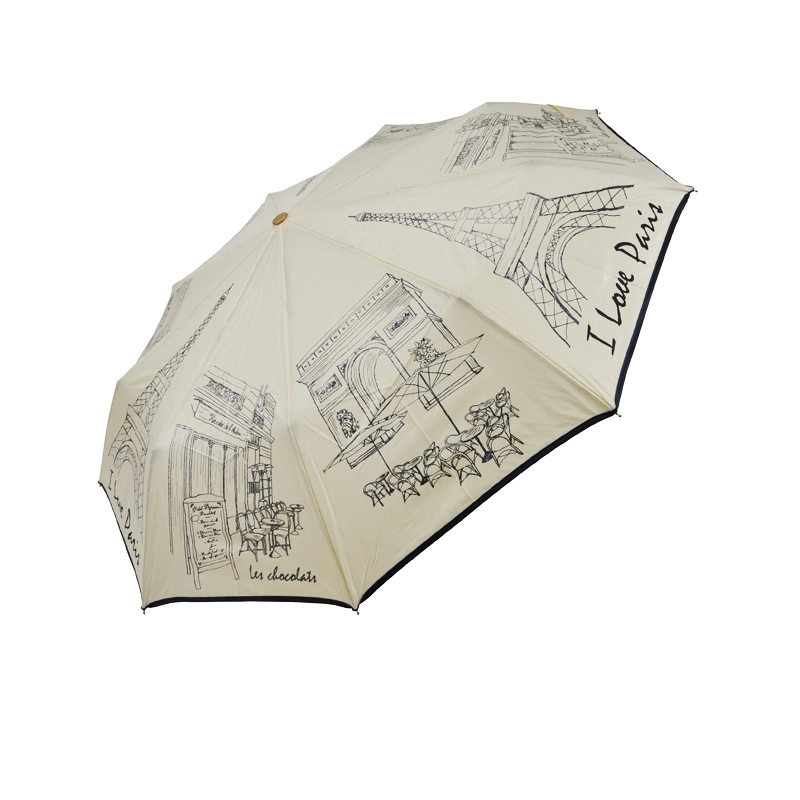 High quality/High cost performance  Auto Open and Colse Three Folding Umbrella