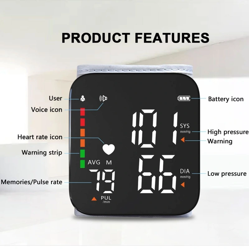Hospital Automatic Arm Type Rechargeable Bp Digital Blood Pressure Monitor