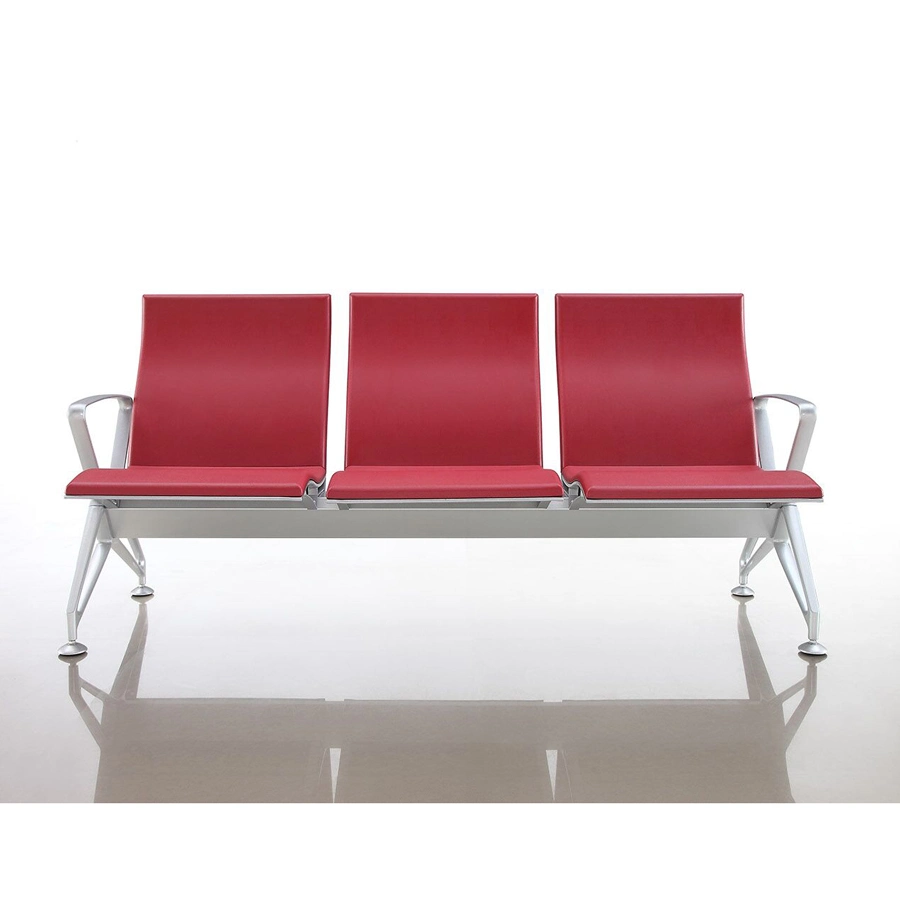 Cadeira de espera de ligação de 1-5 lugares de alta qualidade PU em espuma Airport Cadeira de espera hospitalar mobiliário público