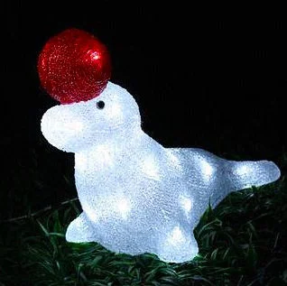 La Decoración Navideña exterior acrílico Solar Oso Animal el muñeco de nieve de la Junta de ciervos de setas Penguin Squireel Motif Lights luces decoración Jardín