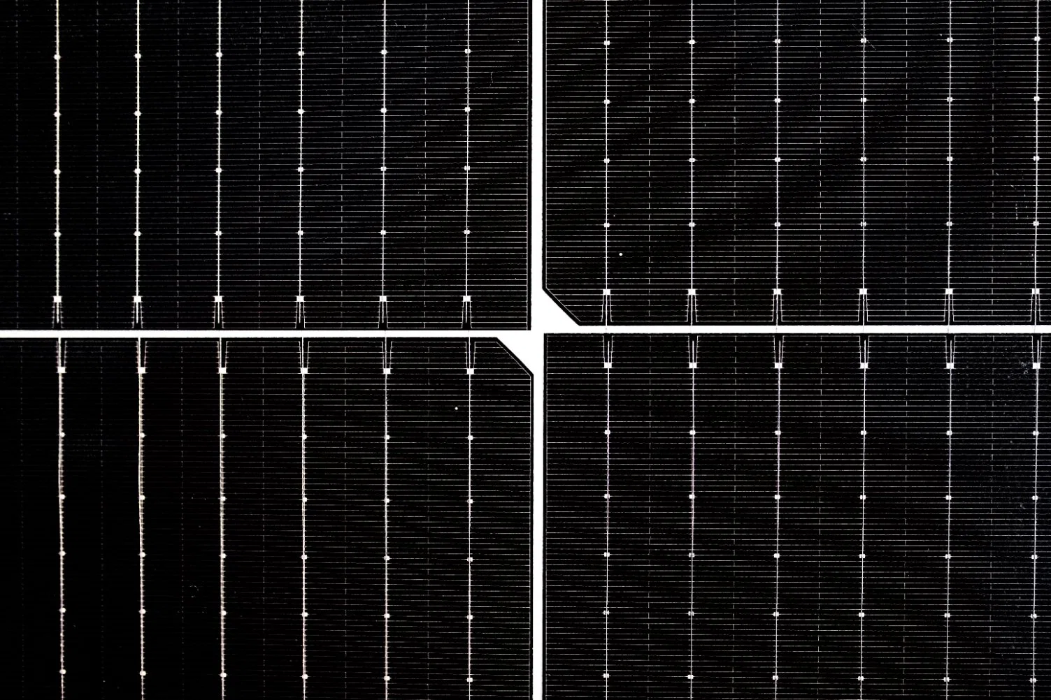 La fábrica de paneles solares de alta eficiencia negro