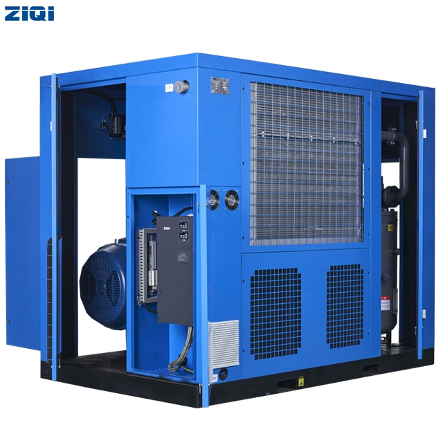 6-13bar Double Stage Industrial Silent Stationary Direct Drive Oil Lubricated Rotary Screw Air Compressor 30HP-476HP Factory Direct Supply for General Industry