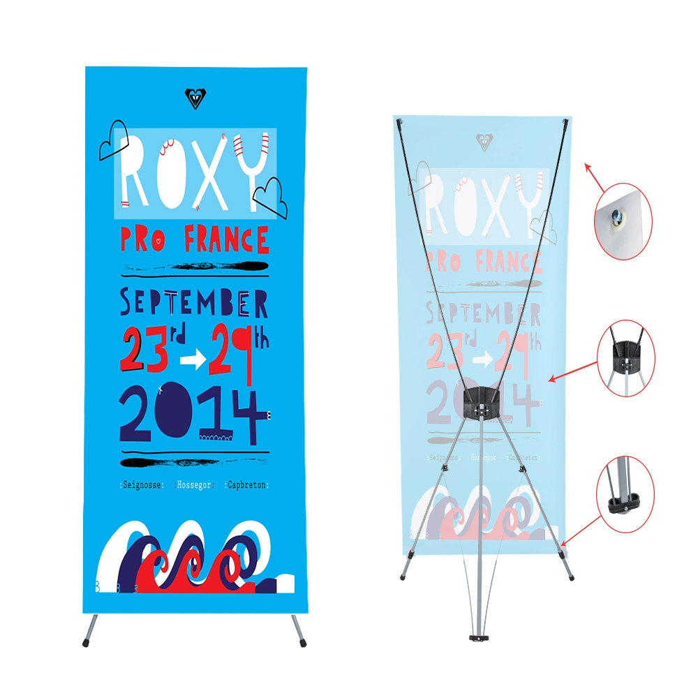 Professional X Banner Stand with Waterproof, Custom-Printed Graphics