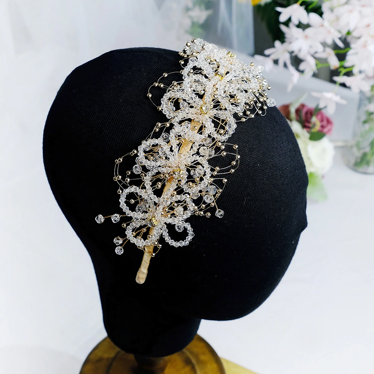 Yp239 Kristall Perlen Haarband Braut Zubehör Haarschmuck