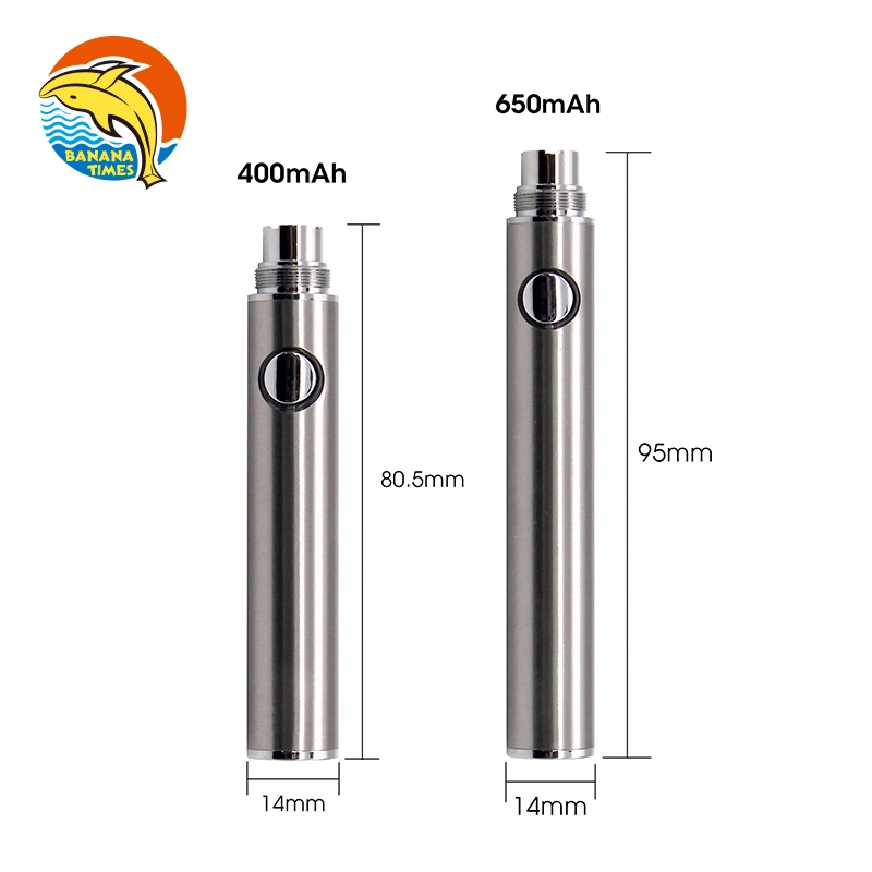 Dual Charging Port Vape Pen Battery 400mAh Adjustable 1.7V-4.2V vape Battery Wholesale/Supplier 510 Thread Battery