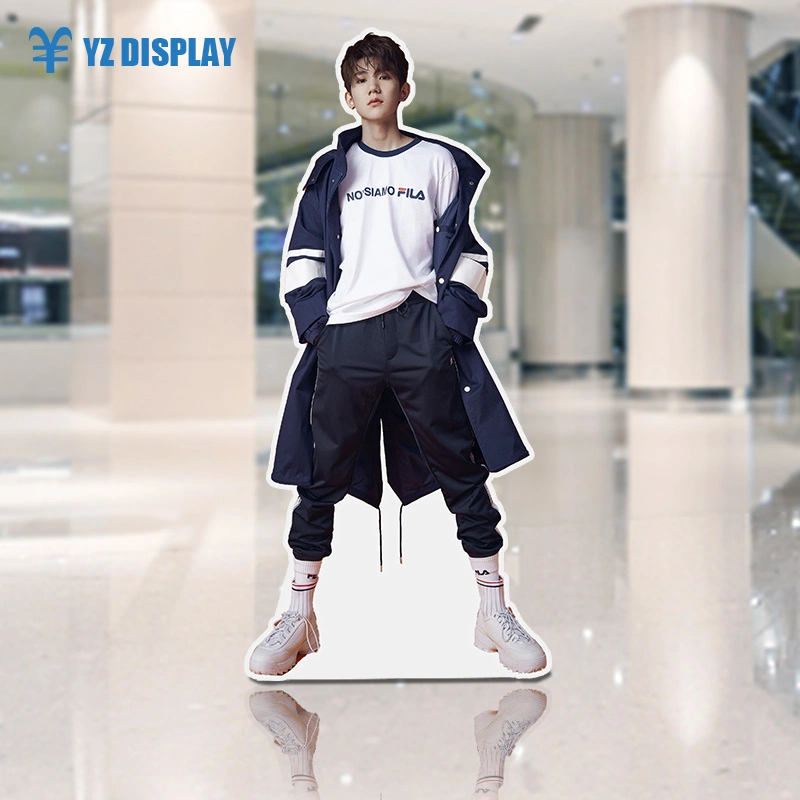 Advertising Aluminum Human Size Frame Standee Display Life Size Sign Stand