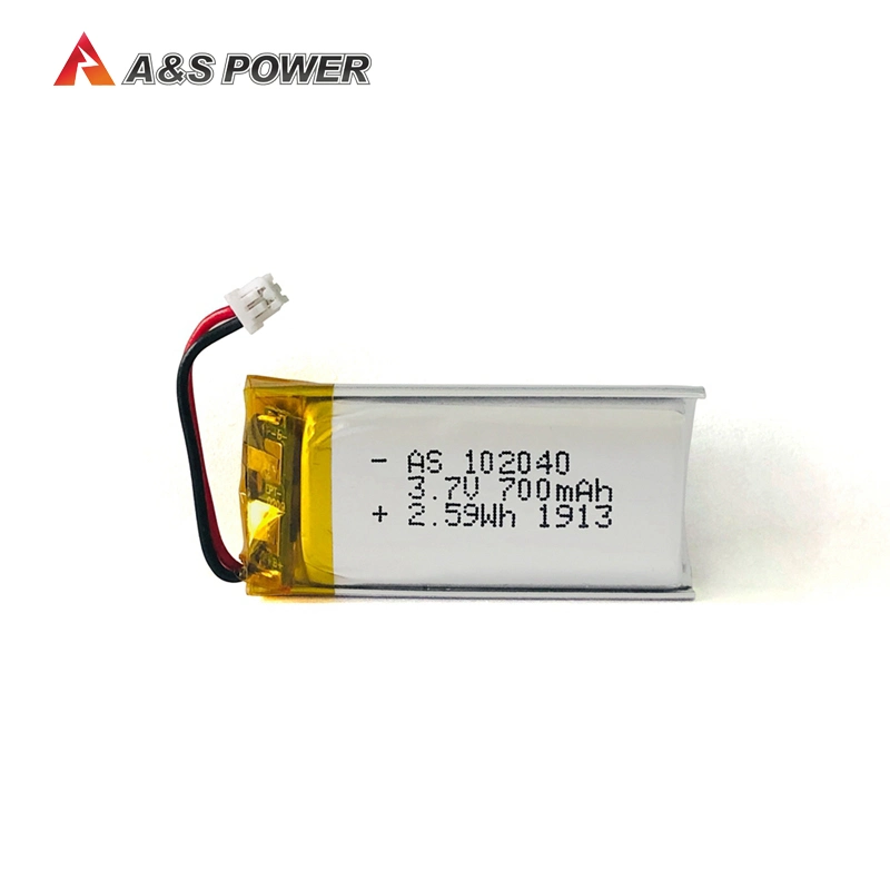 CE, Un38.3 Certificated 3.7V Polymer 102040 Lipo Battery 700mAh Lithium Battery for Portable PC