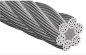 3/8'' Electric Galvanized White PVC Steel Wire Rope PP PE Coated Wire Rope