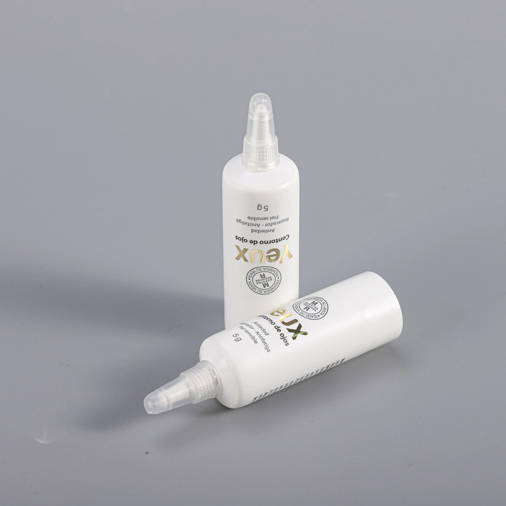 5ml Eco Gear Oil Cosmetic Serum Pharmaceutical Super Long Nozzle PE Ointment Packaging Plastic Tube