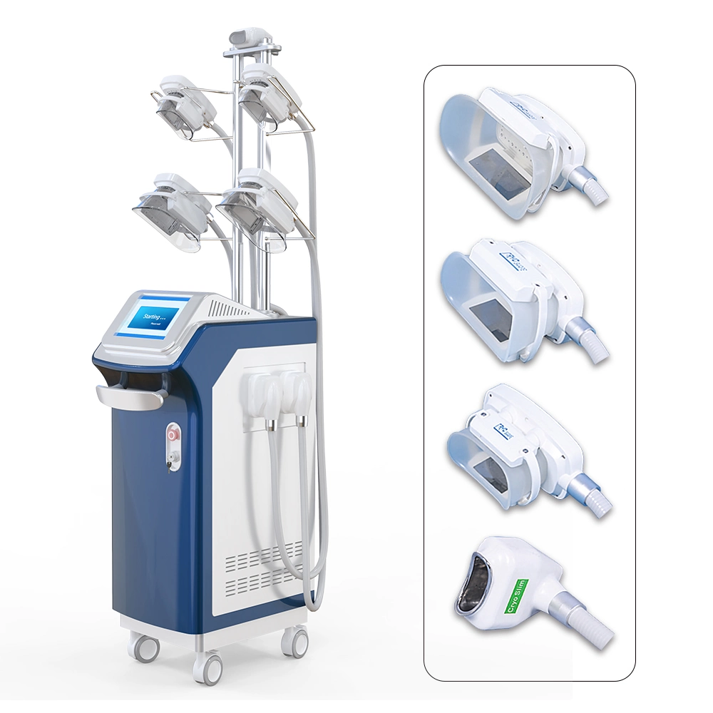 Crioterapia Criolipolisis Maquina dubbele Kin Kryolipolyse 5 Manijas Equipo