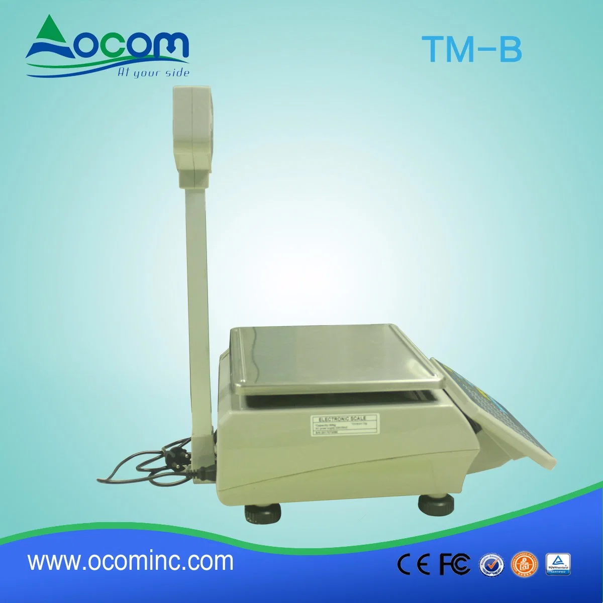 TM-B Cheap 30kg Barcode Label Printing Weighting Scale LAN/RS232 Port