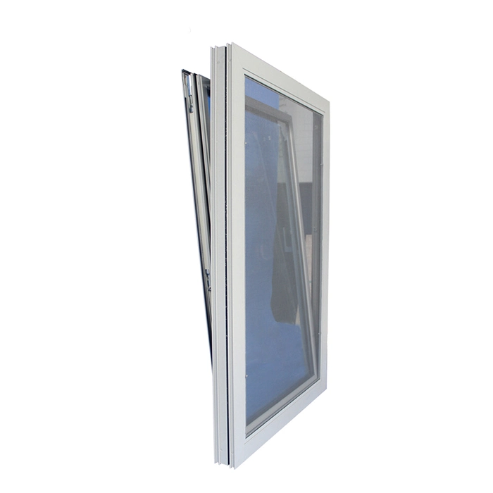 نافذة دولاب مزدوجة ثلاثية الزجاج Windows Aluminium Thermal Break Tilt Turn نوافذ زجاجية من الألومنيوم