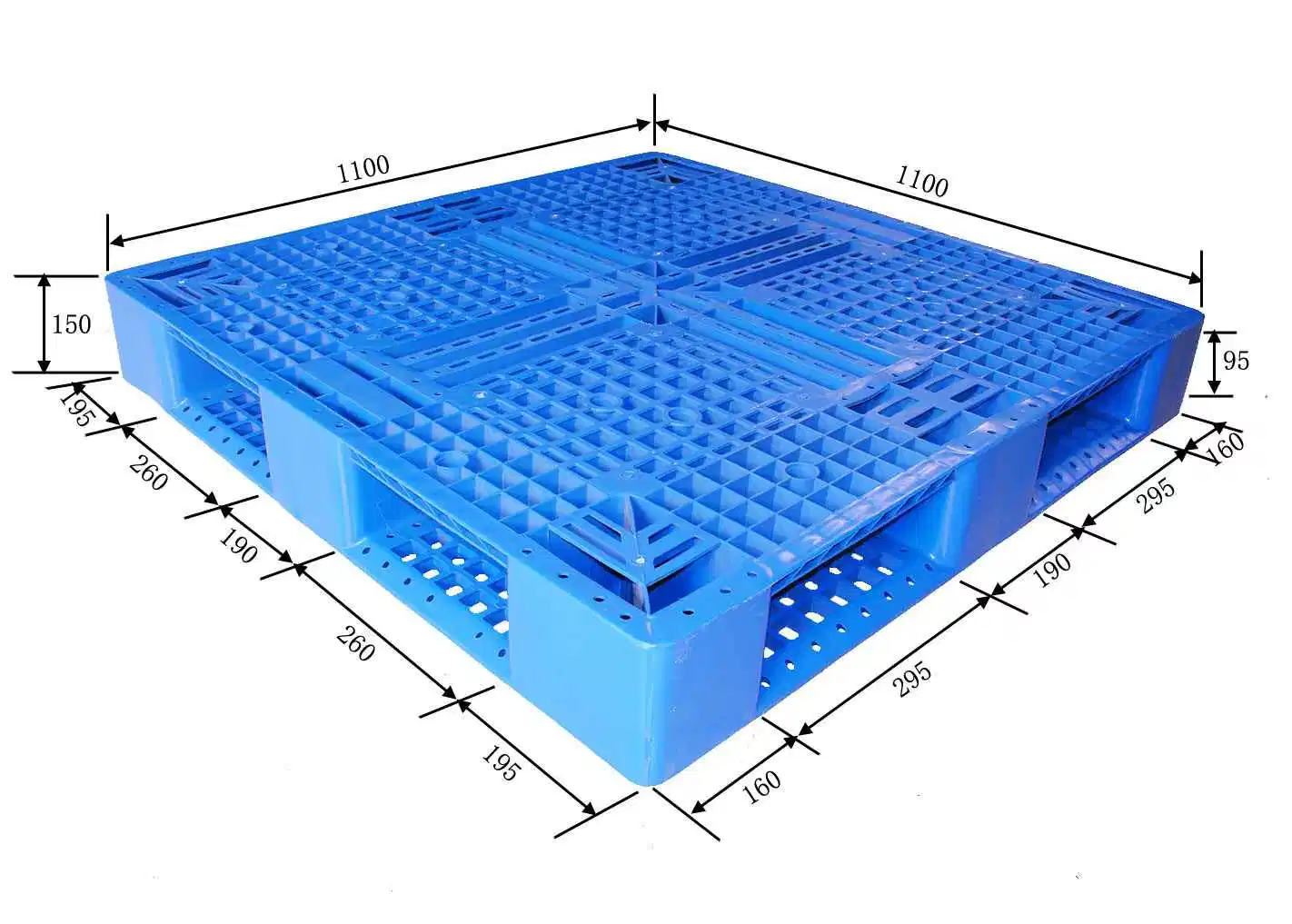 High quality/High cost performance  Cheap Plastic Pallets 1 Ton Load Plastic Pallet